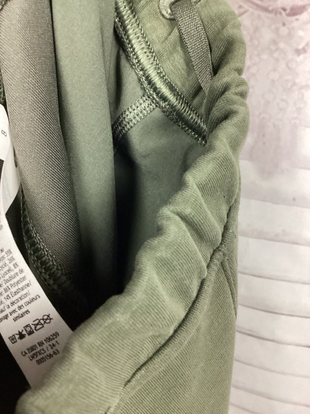 LULULEMON Double Knit Mid Rise Cargo Pants Green 8 - Picture 6 of 9